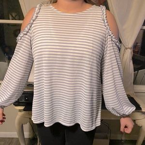 Lauren Conrad Long Sleeve/Cold Shoulder Top